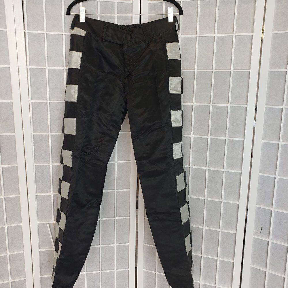 NWOT Girlyz Women's Motor Cross Checkered Pants Size 8